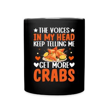 Funny Crab Rangoon - Full Colour Mug - black - Front
