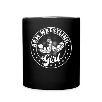 bras de fer fille bras de fer bras de fer fille - Mug uni - noir - Devant