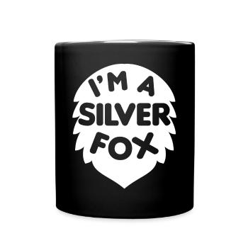 Je suis un renard argenté élégant et expérimenté - Mug uni - noir - Devant