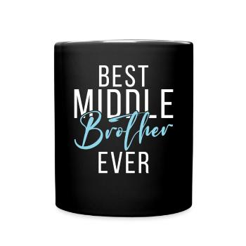 Cadeaux du frère du milieu - Mug uni - noir - Devant