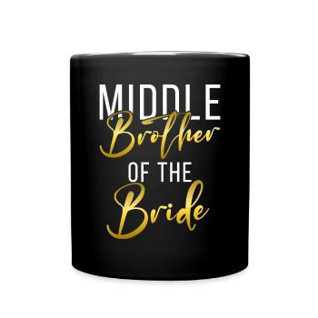 Cadeaux du frère du milieu - Mug uni - noir - Devant