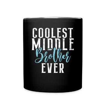 Cadeaux du frère du milieu - Mug uni - noir - Devant