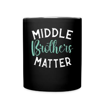 Cadeaux du frère du milieu - Mug uni - noir - Devant