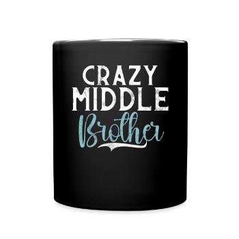 Cadeaux du frère du milieu - Mug uni - noir - Devant