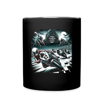 Slasher's Speedway : course d'horreur à indice d'octane élevé - Mug uni - noir - Devant