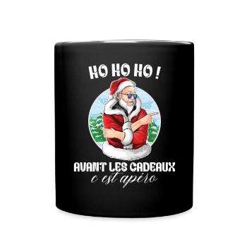 Apéro Cadeaux Pull Moche De Noël Famille Noel - Mug uni - noir - Devant