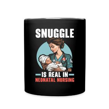 Registered Nurse Medical Medicine Neonatal Nurse - Full Colour Mug - black - Front