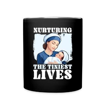 Registered Nurse Medical Medicine Neonatal Nurse - Full Colour Mug - black - Front