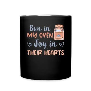 Chignon dans mon four Joie Dans Leurs Cœurs - Mère Porteuse - Mug uni - noir - Devant