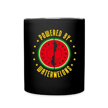 Pastèque Angurie pâte Arbuse cadeau - Mug uni - noir - Devant