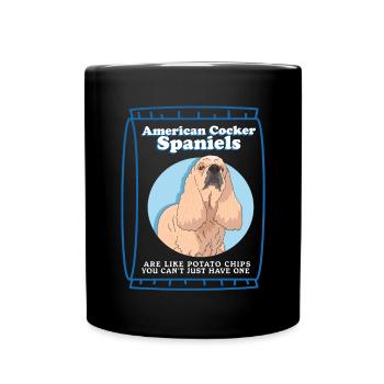 Les épagneuls cocker américains sont comme un cadeau - Mug uni - noir - Devant