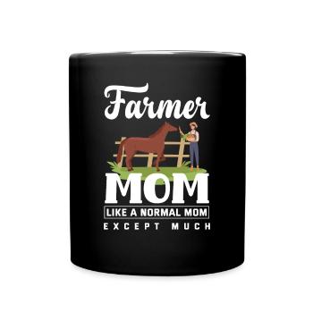 Funny Farmer Farm Farmer Gift - Full Colour Mug - black - Front
