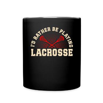 Lacrosse Girl Lax Girl Player Women - Full Colour Mug - black - Front