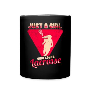 Lacrosse Girl Lax Girl Player Women - Full Colour Mug - black - Front