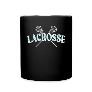 Lacrosse Girl Lax Girl Spieler Frauen - Tasse einfarbig - Schwarz - Vorne