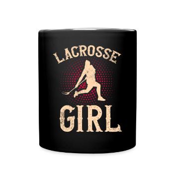Lacrosse Girl Lax Girl Player Women - Full Colour Mug - black - Front