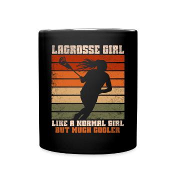 Lacrosse Girl Lax Girl Player Women - Full Colour Mug - black - Front
