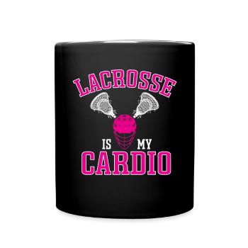 Lacrosse Girl Lax Girl Player Women - Full Colour Mug - black - Front