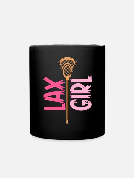 Lacrosse Girl Lax Girl Spieler Frauen - Tasse einfarbig - Schwarz