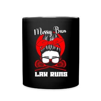 Lacrosse Girl Lax Girl Spieler Frauen - Tasse einfarbig - Schwarz - Vorne