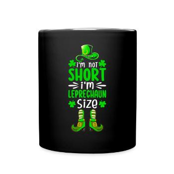 Drôle de Saint-Patrick irlandais - Mug uni - noir - Devant