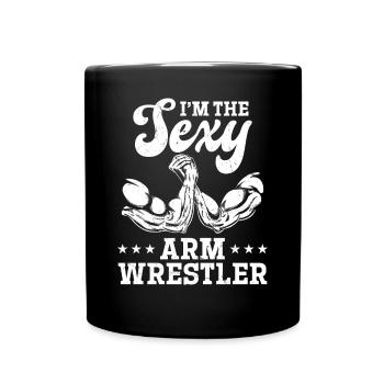 Armwrestling Arm Wrestler - Je suis le bras de fer sexy - Mug uni - noir - Devant