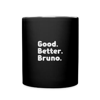 Good better Bruno - Tasse einfarbig - Schwarz - Vorne