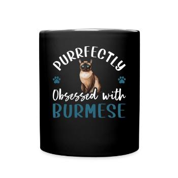 Obsédé par le birman - Mug uni - noir - Devant