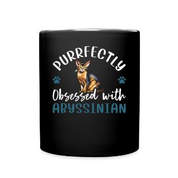 Obsédé par l’abyssin - Mug uni - noir - Devant