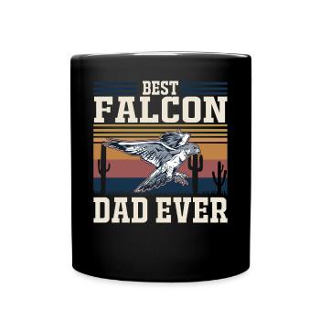Meilleur Faken Père Faucons Papa Fauconnerie - Mug uni - noir - Devant