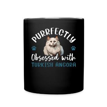 Obsédé par l’angora turc - Mug uni - noir - Devant