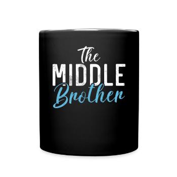 Middle Brother Gifts - Tasse einfarbig - Schwarz - Vorne