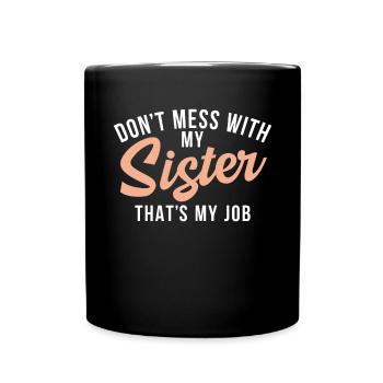 Cadeaux du frère du milieu - Mug uni - noir - Devant