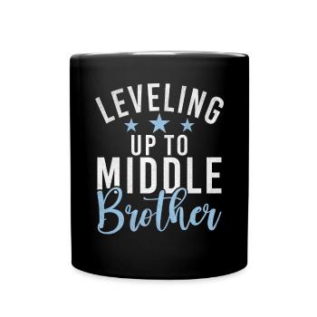 Cadeaux du frère du milieu - Mug uni - noir - Devant