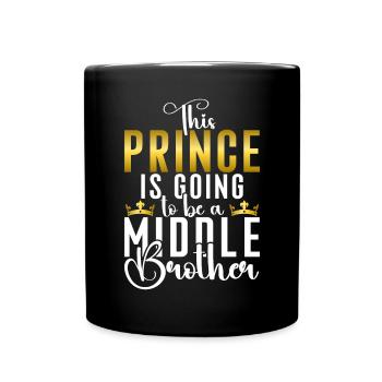 Cadeaux du frère du milieu - Mug uni - noir - Devant