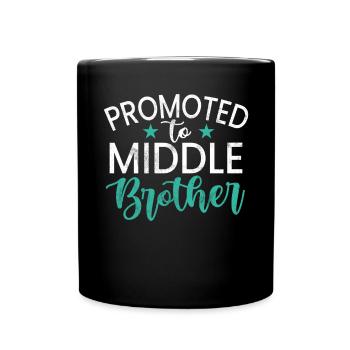 Cadeaux du frère du milieu - Mug uni - noir - Devant