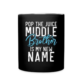 Cadeaux du frère du milieu - Mug uni - noir - Devant