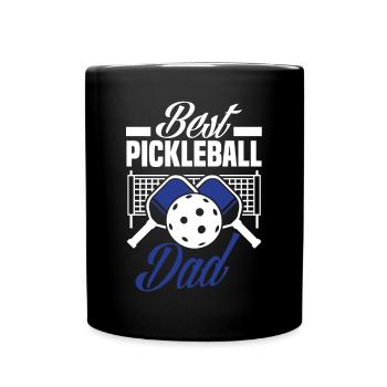 Lustiges Pickleball Geschenk - Tasse einfarbig - Schwarz - Vorne