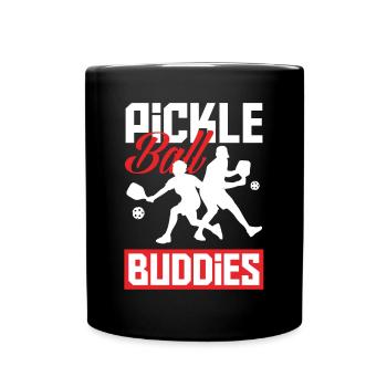 Lustiges Pickleball Geschenk - Tasse einfarbig - Schwarz - Vorne