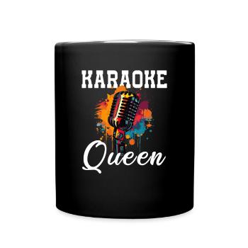 Karaoke Queen - Full Colour Mug - black - Front