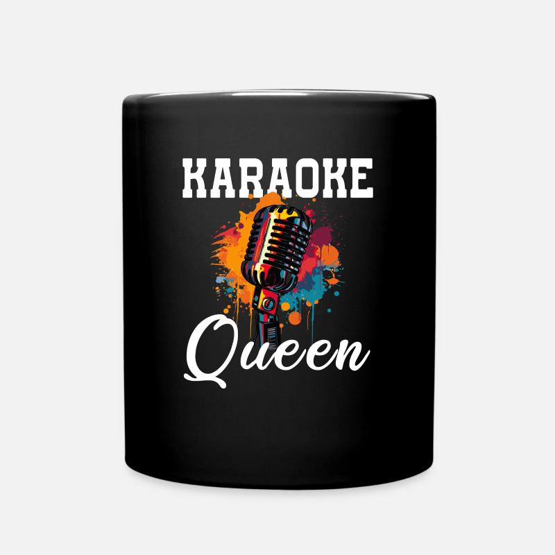 Reine du karaoké - Mug uni - noir
