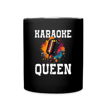 Karaoke Queen - Full Colour Mug - black - Front
