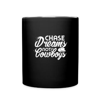 Cowboy Cowboy bottes Western cadeau - Mug uni - noir - Devant