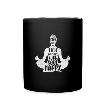 Meditation - Full Colour Mug - black - Front