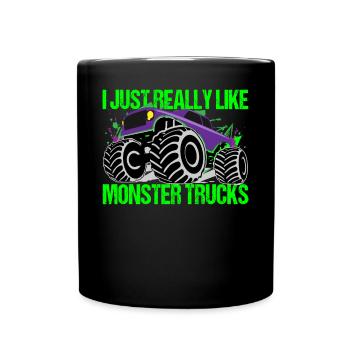Monster Truck Color Explosion Dynamique - Mug uni - noir - Devant