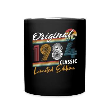 40th Birthday Vintage 1984 Original 1984 - Full Colour Mug - black - Front