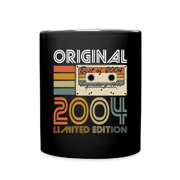 20. Geburtstag Jahrgang 2004 Original 2004 - Tasse einfarbig - Schwarz - Vorne