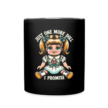 Poupée amant collection Vintage porcelaine - Mug uni - noir - Devant