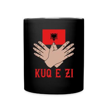 Albanian Flag Albanian Eagle Shqiponja - Full Colour Mug - black - Front