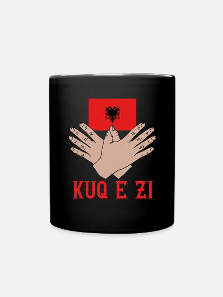 Drapeau albanais Aigle albanais Shqiponja - Mug uni - noir